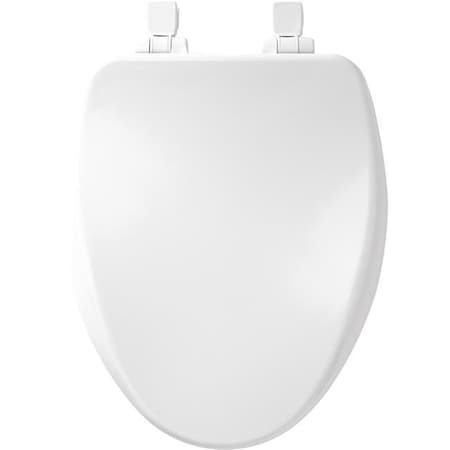 Mayfair Mayfair 4001078 Slow Close Elongated White Enameled Wood Toilet Seat 4001078